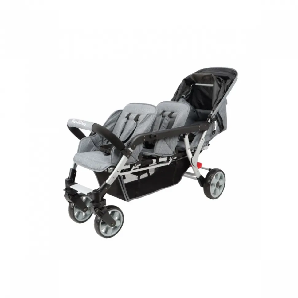 Poussette 3 places lidoo h3e + ergondrive full grey