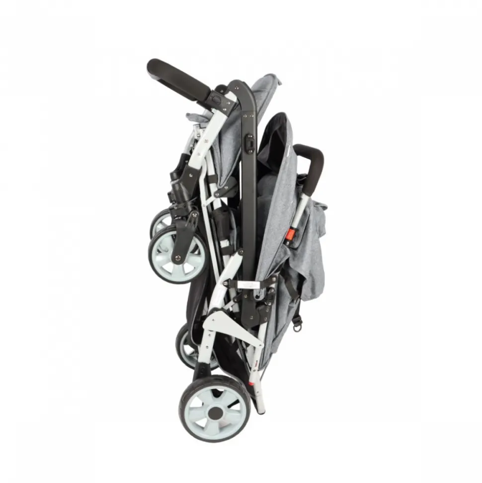 Poussette 3 places lidoo h3e + ergondrive full grey