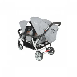 Poussette 3 places lidoo h3e + ergondrive full grey