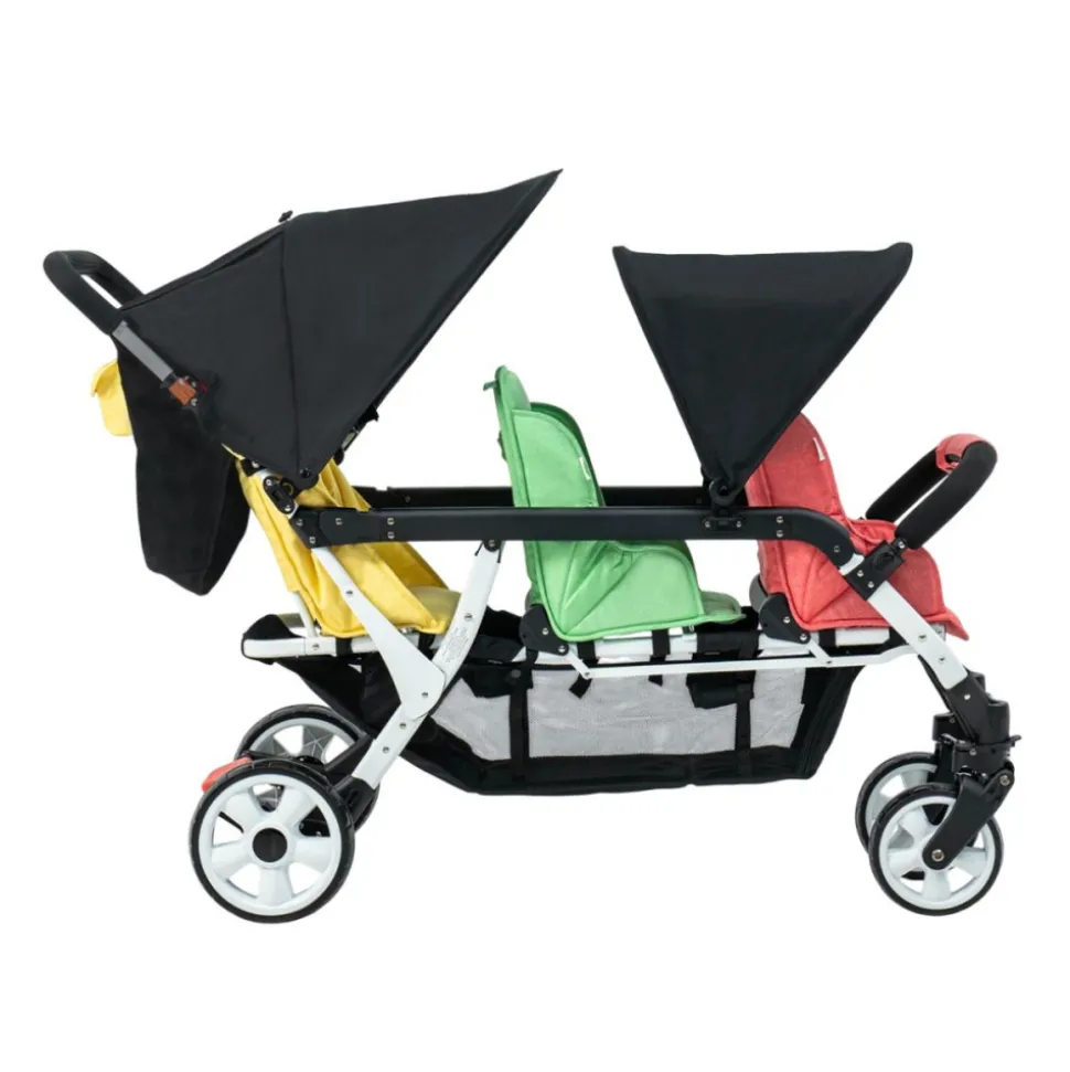 Poussette 3 places lidoo h3e + ergondrive