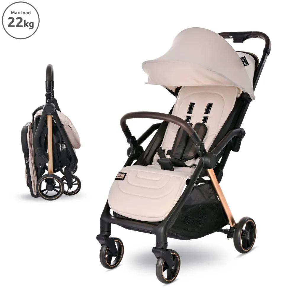Poussette pliante loret beige