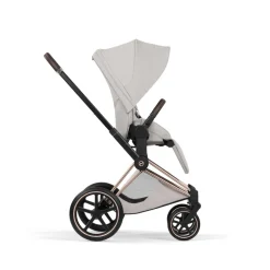 Poussette priam 5 city grey châssis rosegold
