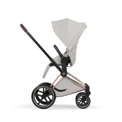 Poussette priam 5 city grey châssis rosegold