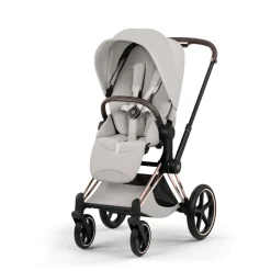Poussette priam 5 city grey châssis rosegold