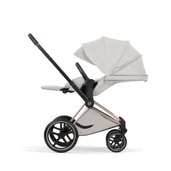 Poussette priam 5 city grey châssis rosegold