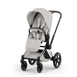 Poussette priam 5 city grey châssis chrome