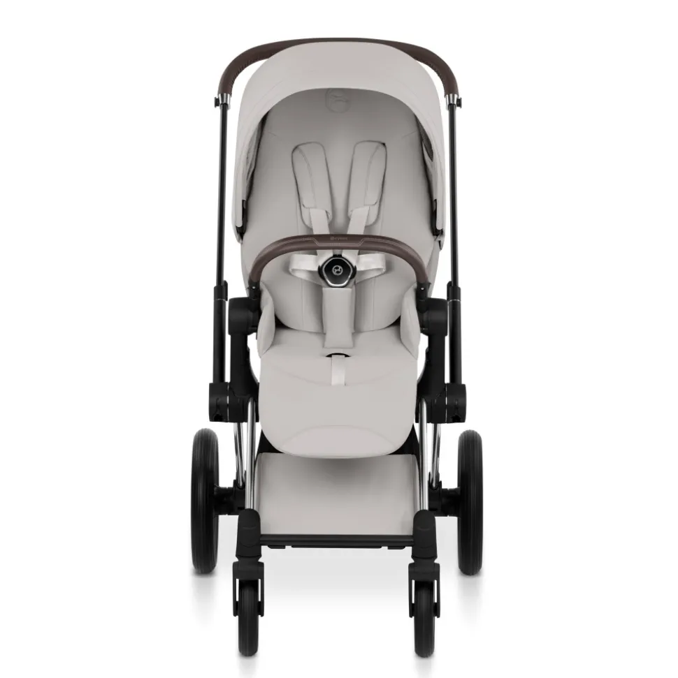 Poussette priam 5 city grey châssis chrome