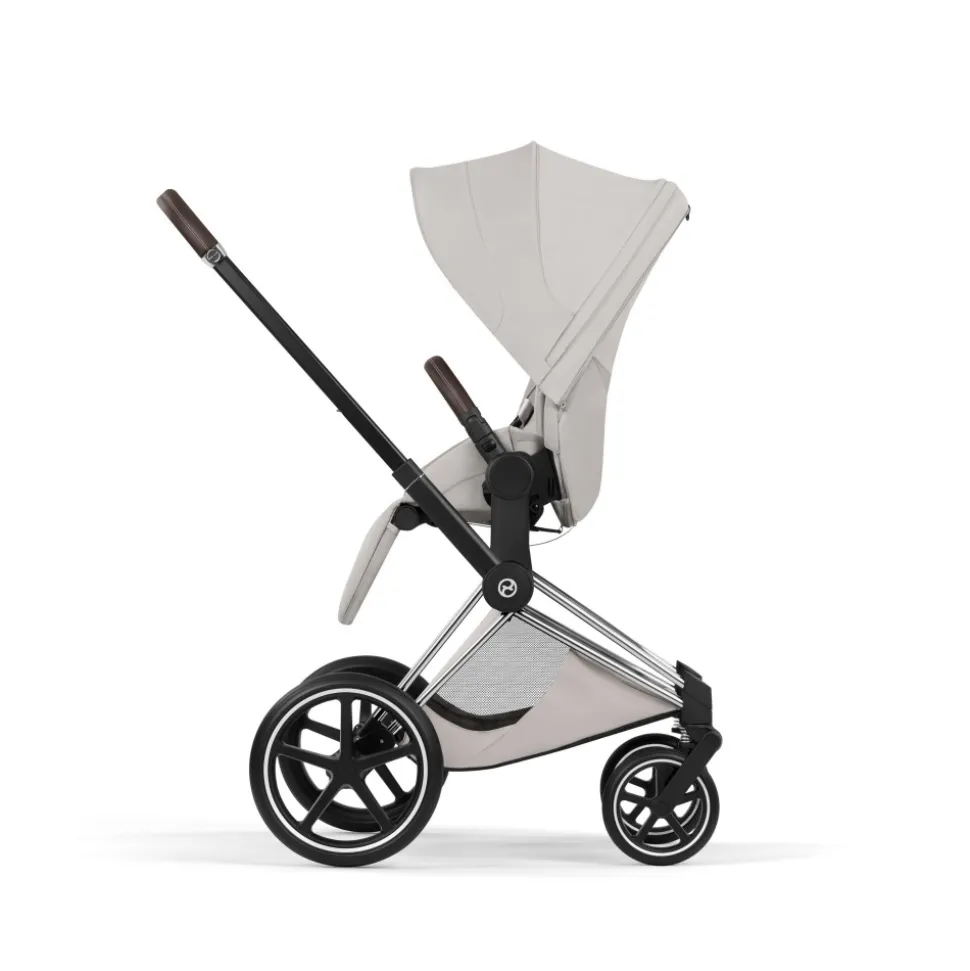 Poussette priam 5 city grey châssis chrome