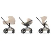 Poussette priam 5 cozy beige châssis matt black