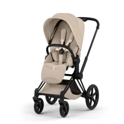 Poussette priam 5 cozy beige châssis matt black
