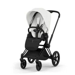 Poussette priam 5 off white châssis matt black