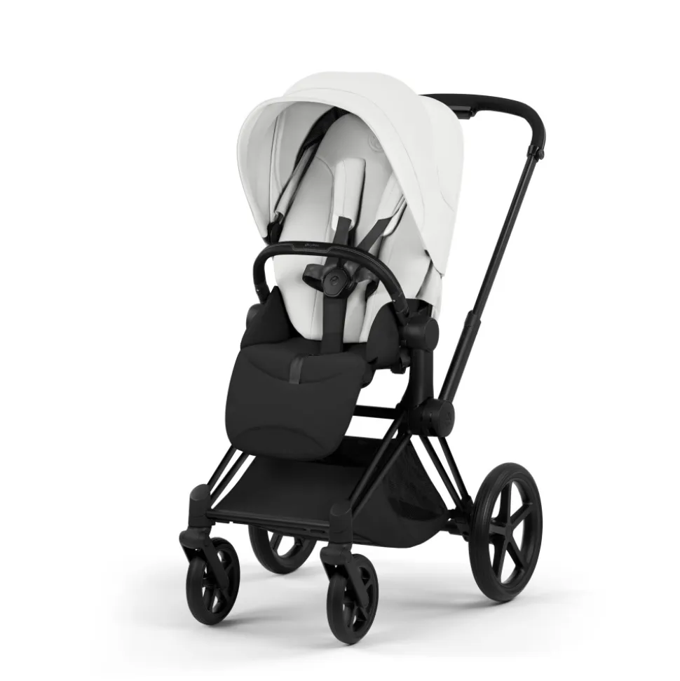 Poussette priam 5 off white châssis matt black