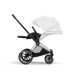 Poussette priam 5 off white châssis chrome