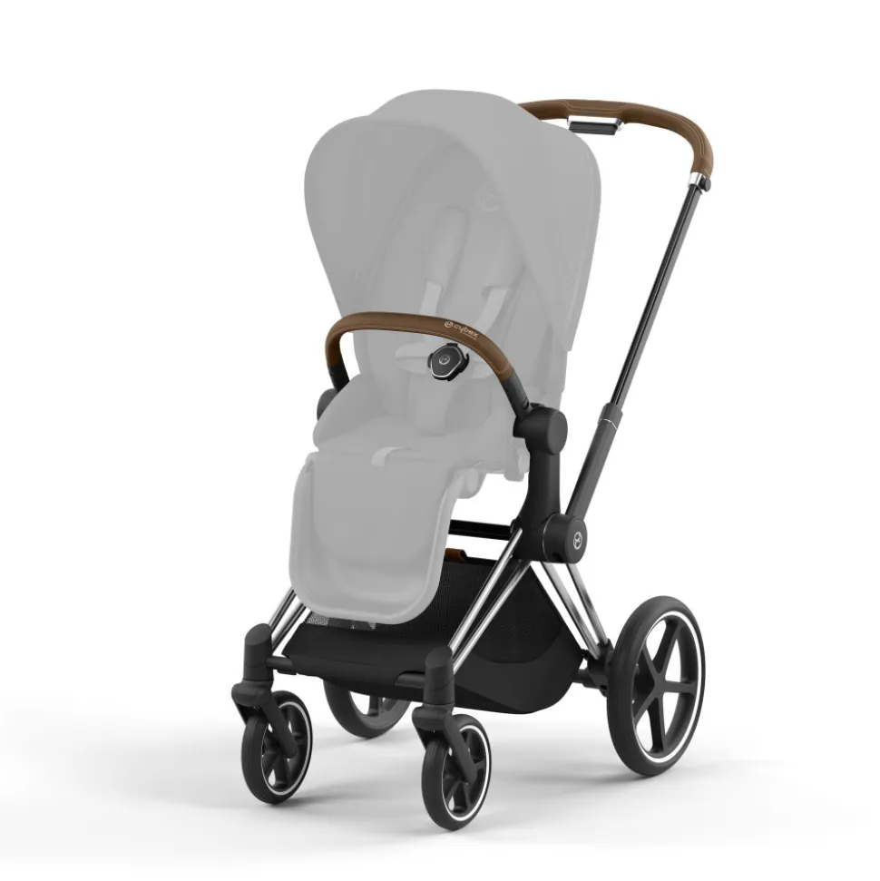 Poussette priam 4 sepia black châssis chrome brown