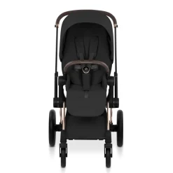 Poussette priam 5 sepia black châssis rosegold