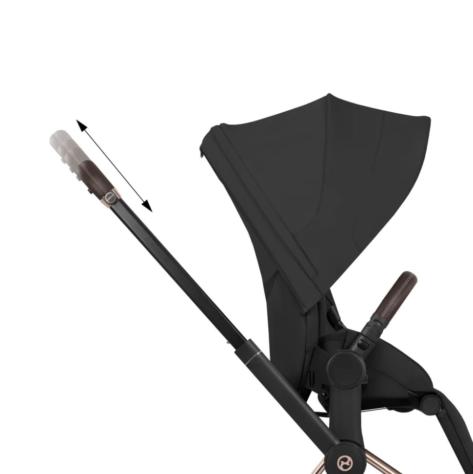 Poussette priam 5 sepia black châssis matt black