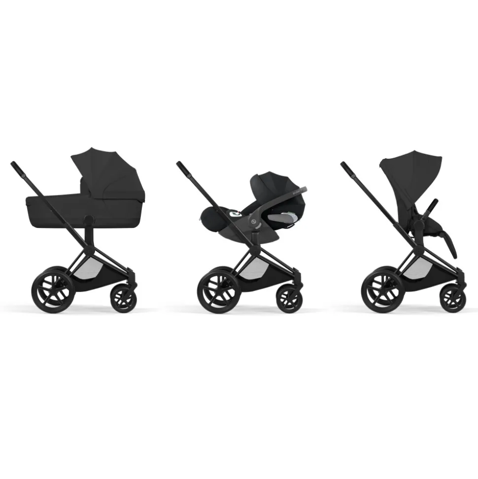 Poussette priam 5 sepia black châssis matt black