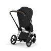 Poussette priam 5 sepia black châssis chrome