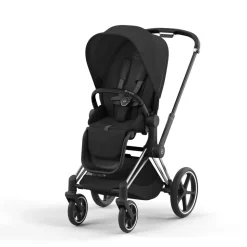 Poussette priam 4 sepia black châssis chrome black