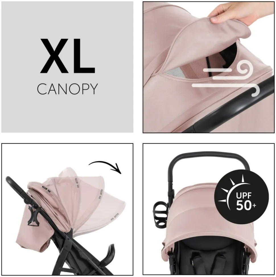 Poussette rapid 4d dusty rose