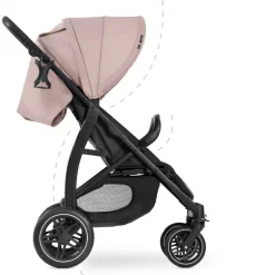 Poussette rapid 4d dusty rose