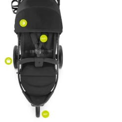 Poussette rapid 3r black
