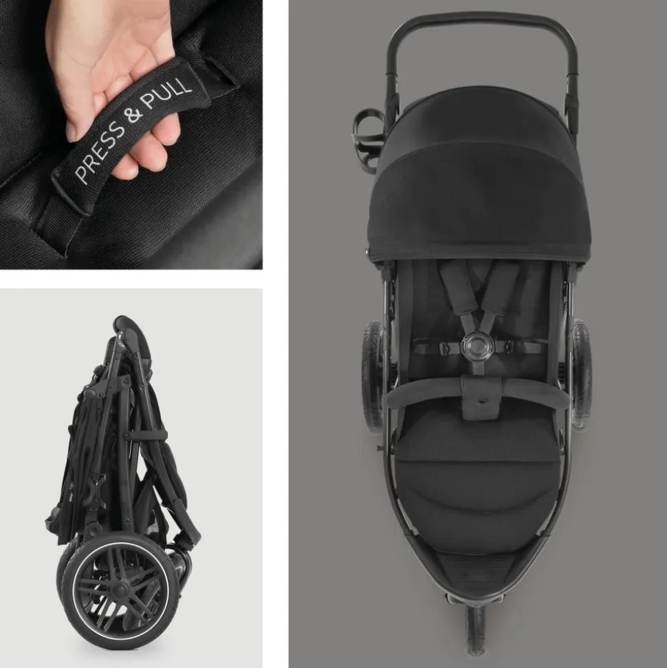 Poussette rapid 3r black