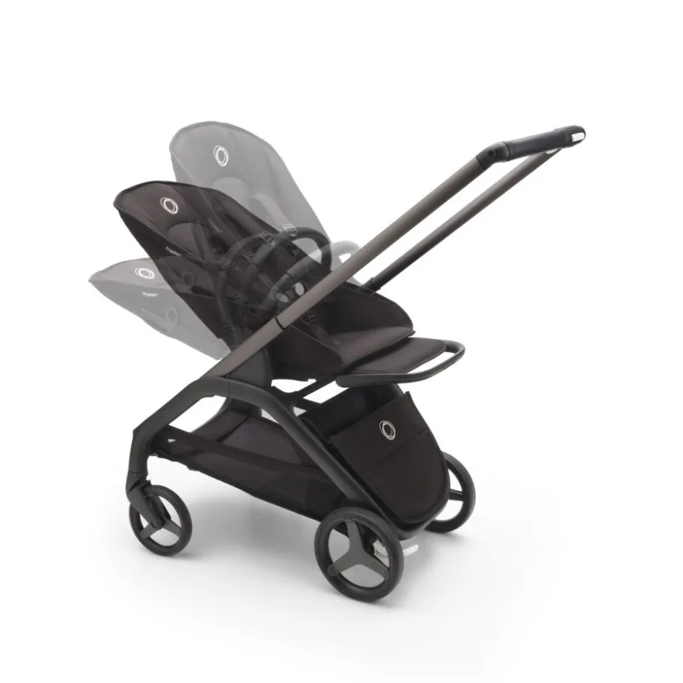 Poussette 4 roues compacte dragonfly complete graphite / grey mélange / grey mélange