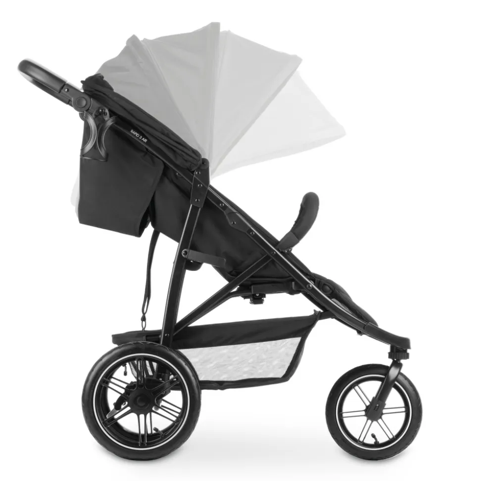 Poussette 3 roues rapid 3 air black