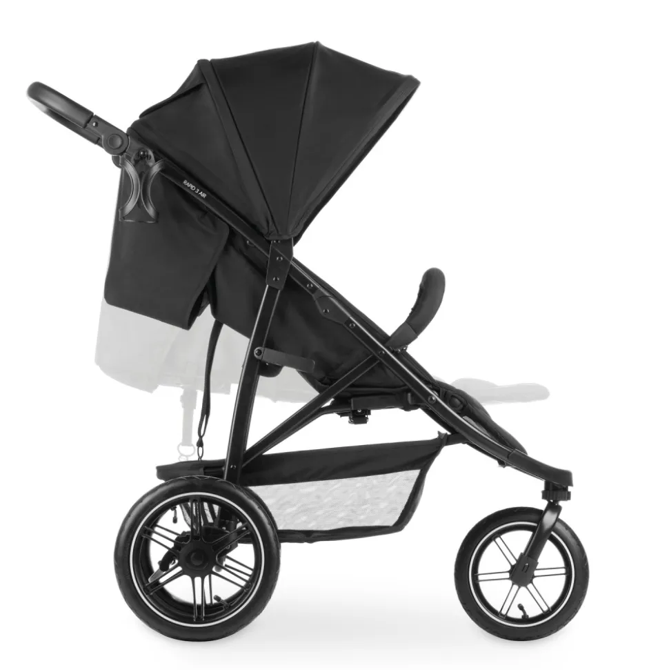 Poussette 3 roues rapid 3 air black