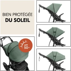 Poussette 3 roues runner 3 jungle green