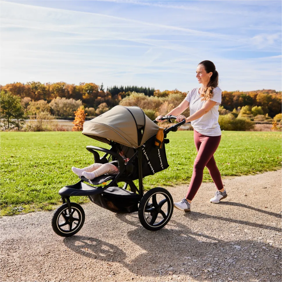 Poussette 3 roues runner 3 jungle green