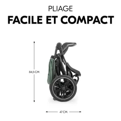 Poussette 3 roues runner 3 jungle green