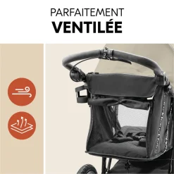 Poussette 3 roues runner 3 olive