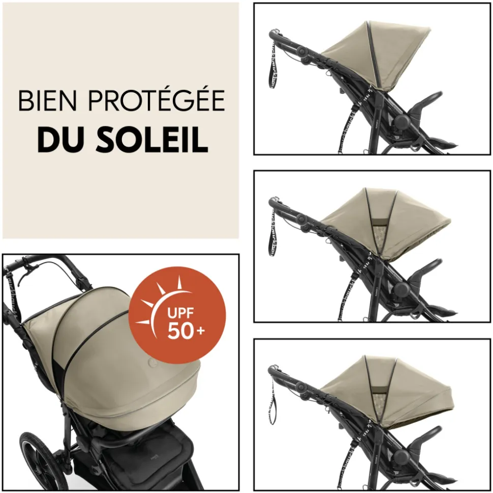 Poussette 3 roues runner 3 olive