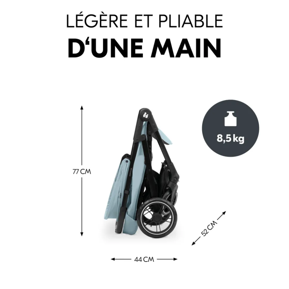 Poussette 4 roues shop n care dusty-blue