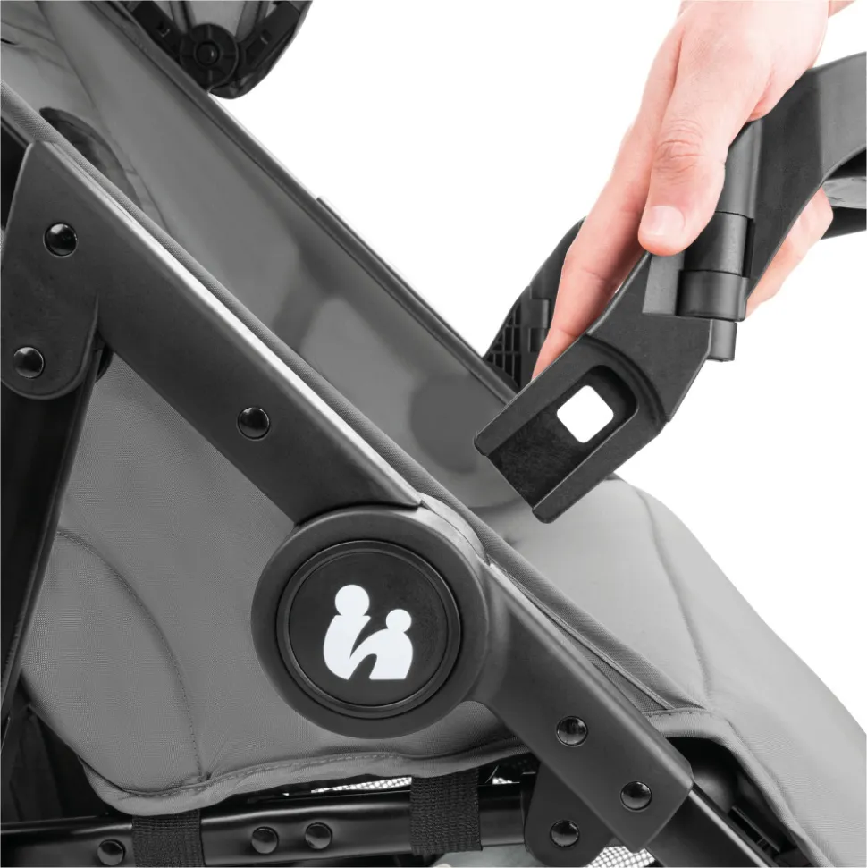 Poussette 4 roues shop n care grey
