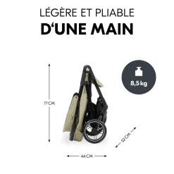 Poussette 4 roues shop n care olive