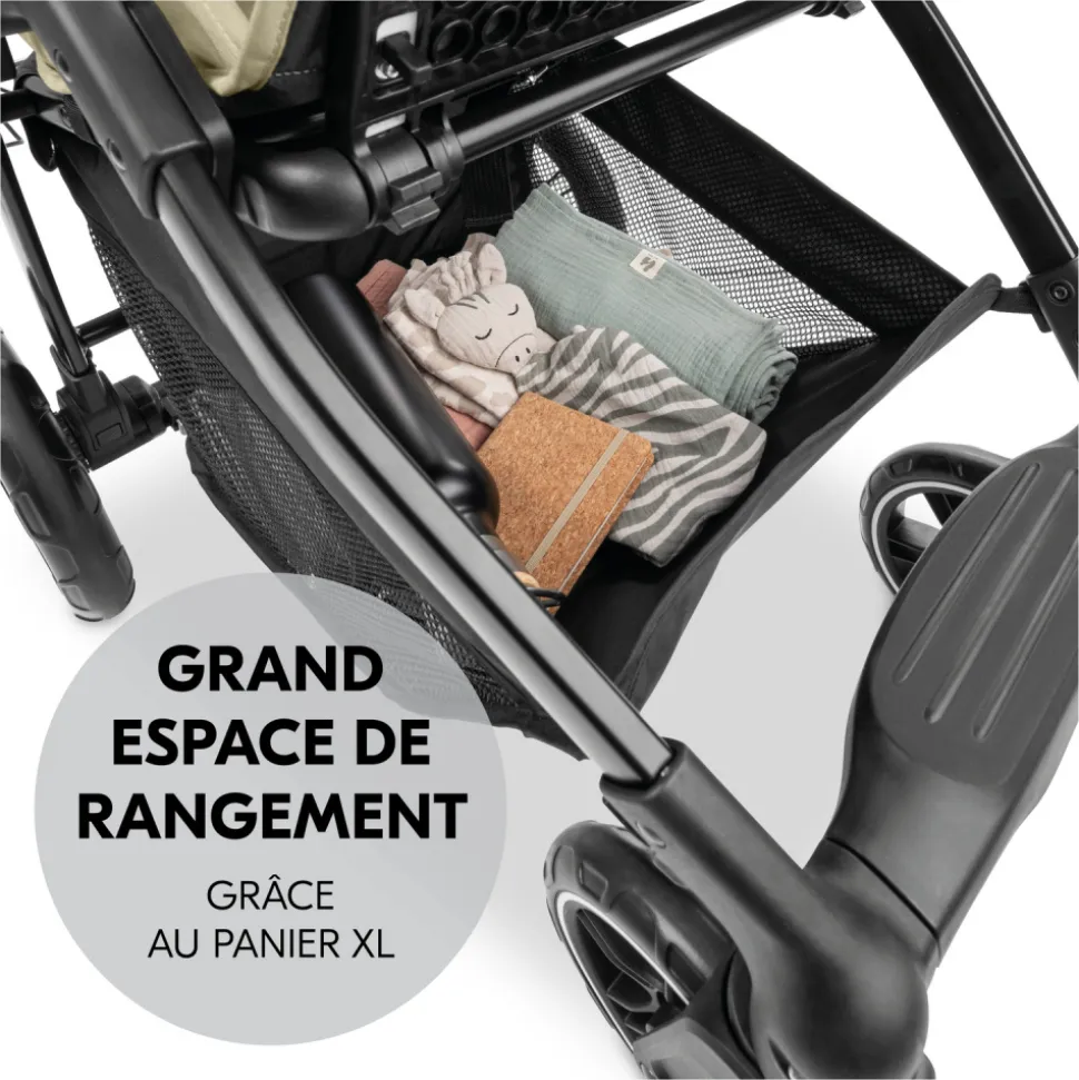 Poussette 4 roues shop n care olive