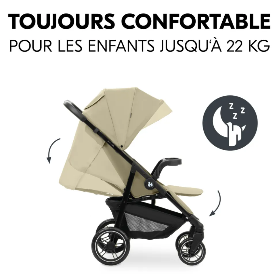 Poussette 4 roues shop n care olive