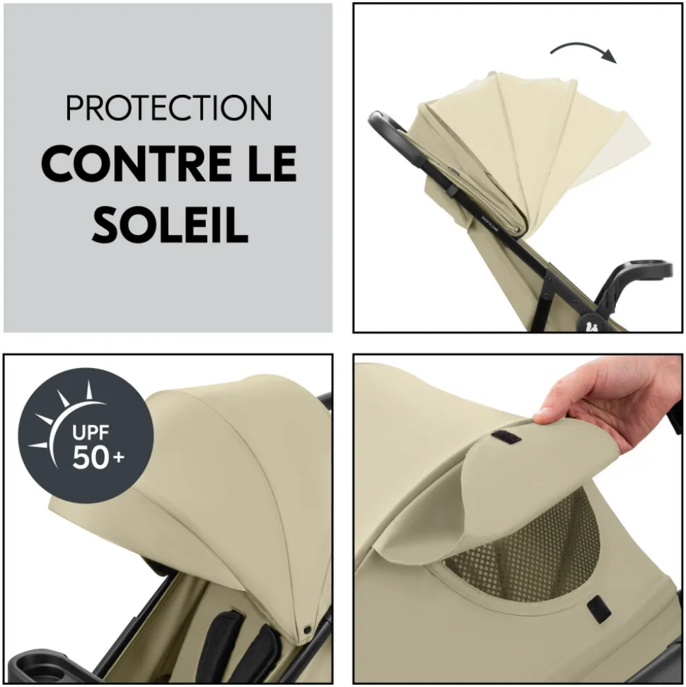 Poussette 4 roues shop n care olive