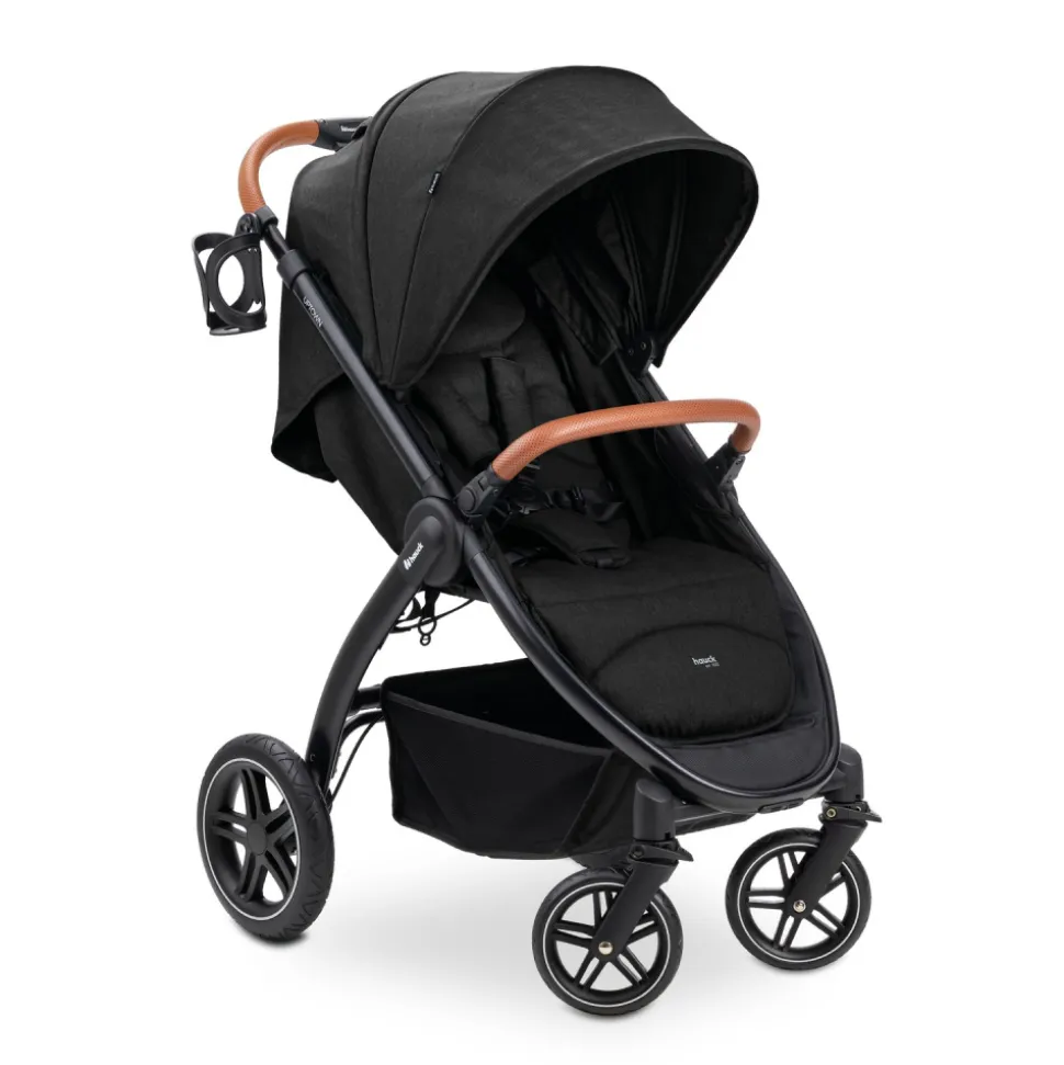 Poussette 4 roues uptown black melange black