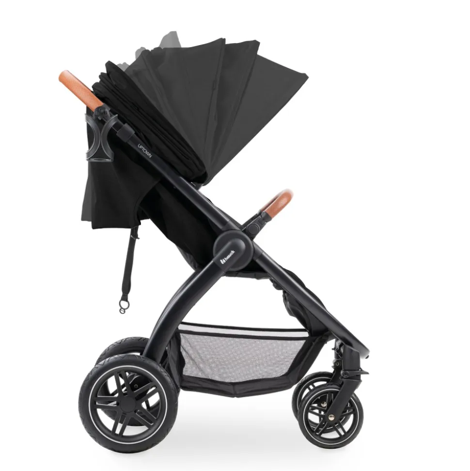 Poussette 4 roues uptown black melange black