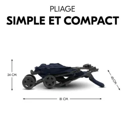 Poussette sport dark blue