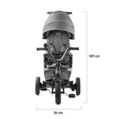 Poussette tricycle easywist platinum grey