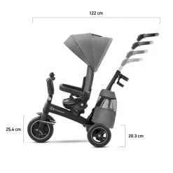 Poussette tricycle easywist platinum grey