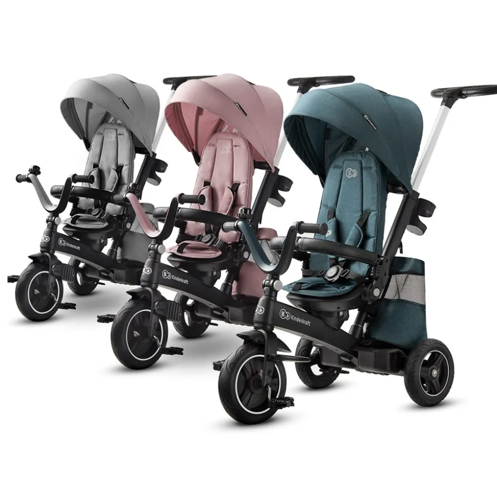 Poussette tricycle easywist midnight green