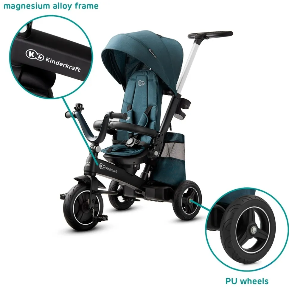 Poussette tricycle easywist midnight green
