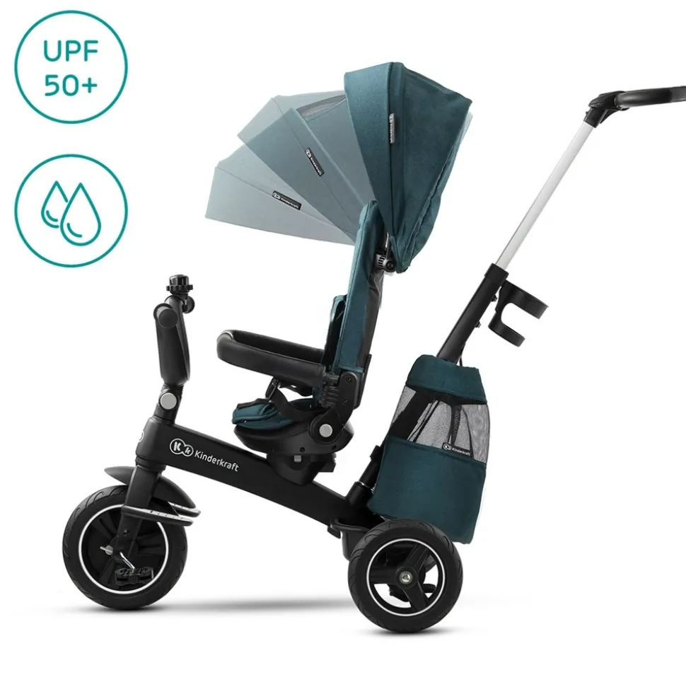 Poussette tricycle easywist midnight green