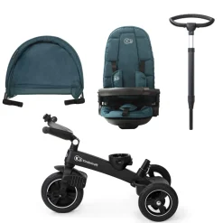 Poussette tricycle easywist midnight green